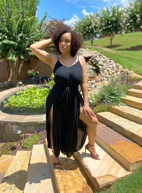 Wide Leg Jumpsuit with Splits