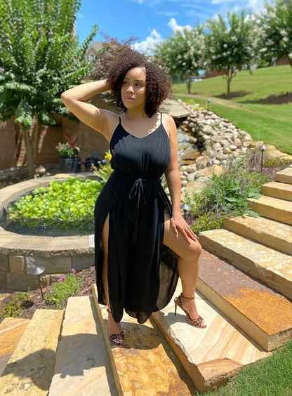 Wide Leg Jumpsuit with Splits