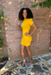 Puff Sleeve Mini Dress